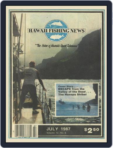 Hawaii Fishing News July 1st, 1987 Digital Back Issue Cover