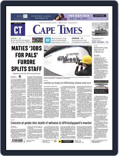 Cape Times May 3rd, 2023 Digital Back Issue Cover