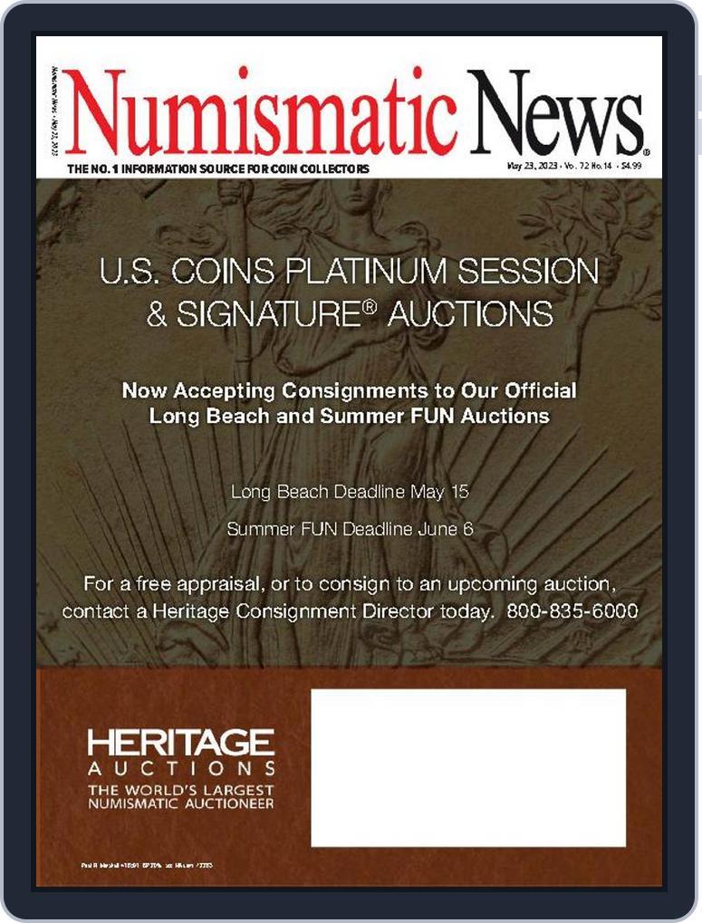 Numismatic News (Digital) Subscription                    May 23rd, 2023 Issue