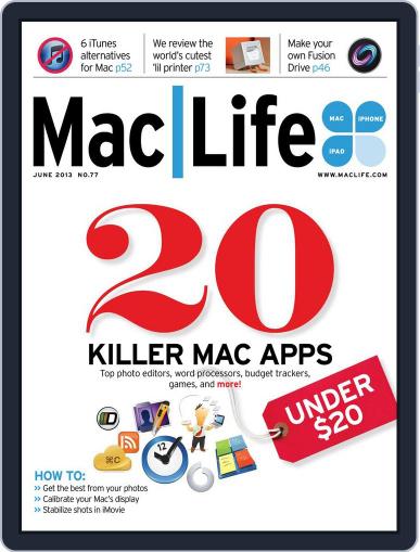 MacLife June 1st, 2013 Digital Back Issue Cover