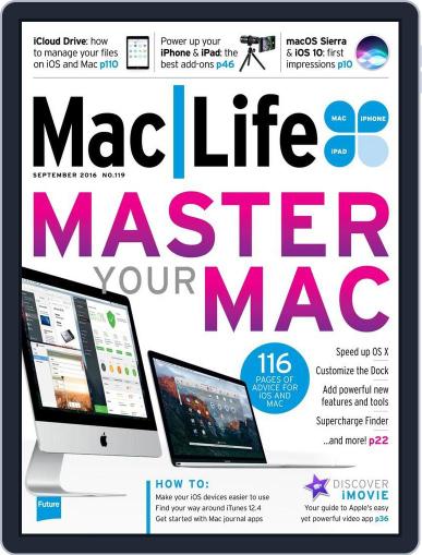 MacLife August 31st, 2016 Digital Back Issue Cover
