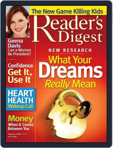 Reader's Digest January 12th, 2006 Digital Back Issue Cover