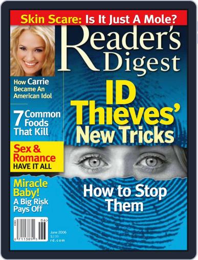 Reader's Digest May 11th, 2006 Digital Back Issue Cover