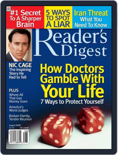 Reader's Digest July 13th, 2006 Digital Back Issue Cover