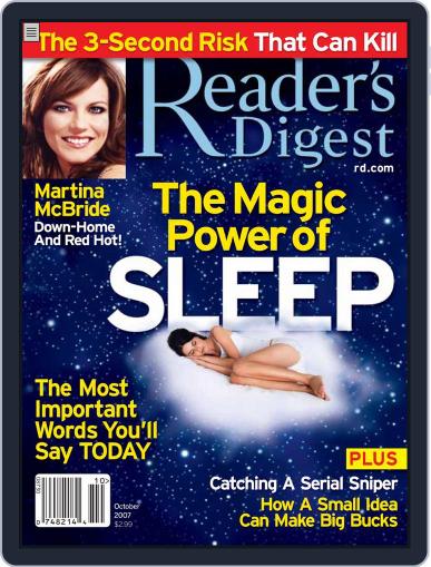 Reader's Digest September 24th, 2007 Digital Back Issue Cover