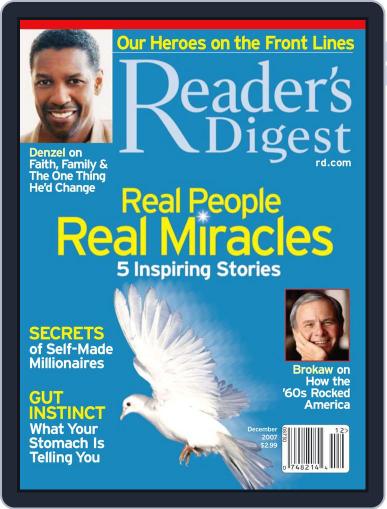 Reader's Digest November 29th, 2007 Digital Back Issue Cover