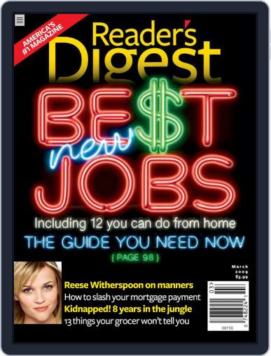 Reader's Digest February 19th, 2009 Digital Back Issue Cover