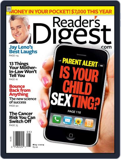 Reader's Digest April 21st, 2009 Digital Back Issue Cover
