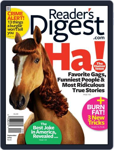 Reader's Digest August 27th, 2009 Digital Back Issue Cover