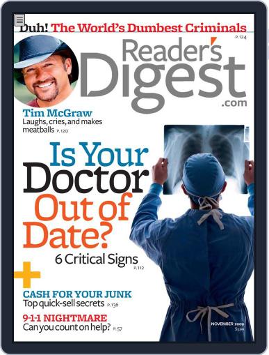 Reader's Digest October 22nd, 2009 Digital Back Issue Cover