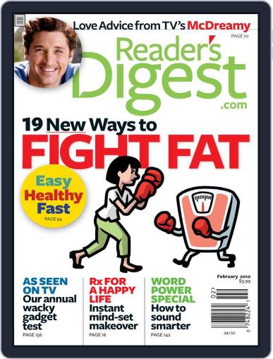 Reader's Digest January 20th, 2010 Digital Back Issue Cover
