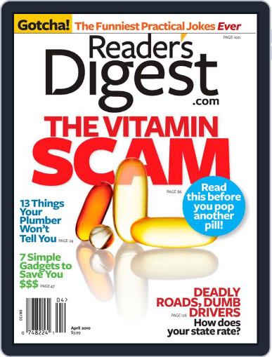 Reader's Digest March 16th, 2010 Digital Back Issue Cover