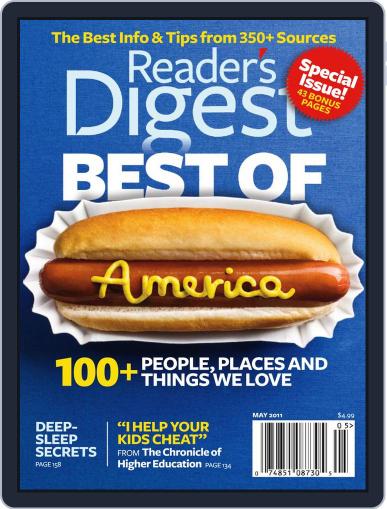 Reader's Digest April 15th, 2011 Digital Back Issue Cover