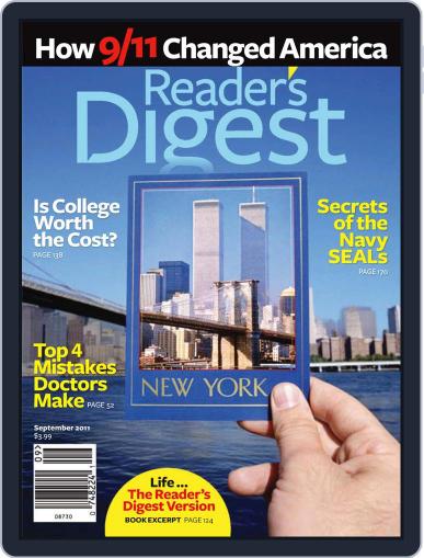 Reader's Digest August 30th, 2011 Digital Back Issue Cover
