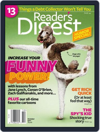 Reader's Digest September 26th, 2011 Digital Back Issue Cover