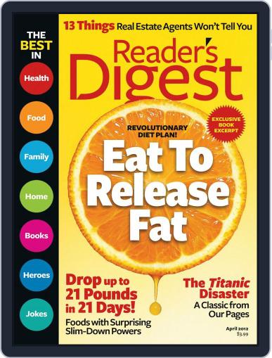 Reader's Digest March 16th, 2012 Digital Back Issue Cover