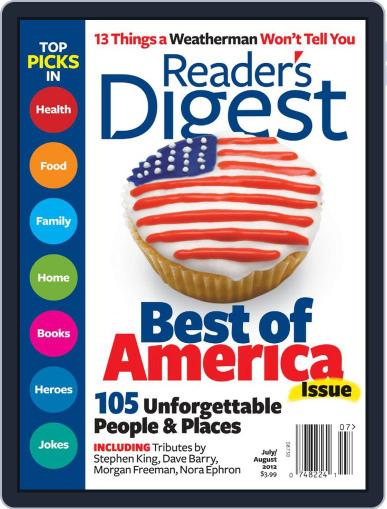 Reader's Digest June 13th, 2012 Digital Back Issue Cover