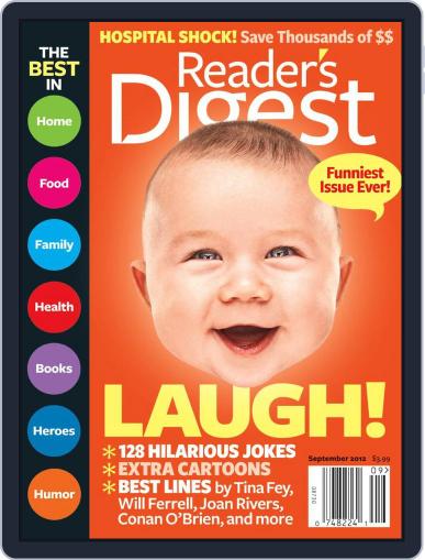 Reader's Digest August 14th, 2012 Digital Back Issue Cover
