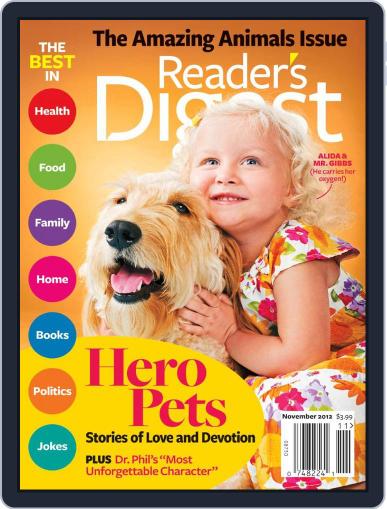 Reader's Digest October 17th, 2012 Digital Back Issue Cover