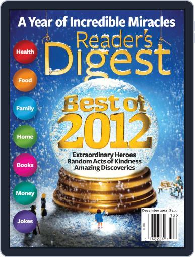 Reader's Digest December 1st, 2012 Digital Back Issue Cover