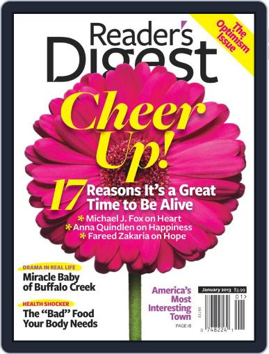 Reader's Digest January 1st, 2013 Digital Back Issue Cover
