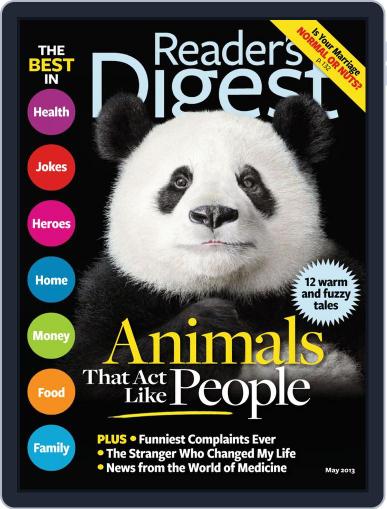 Reader's Digest May 1st, 2013 Digital Back Issue Cover