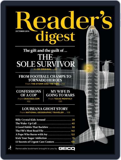 Reader's Digest October 1st, 2014 Digital Back Issue Cover