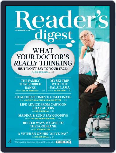 Reader's Digest November 1st, 2014 Digital Back Issue Cover