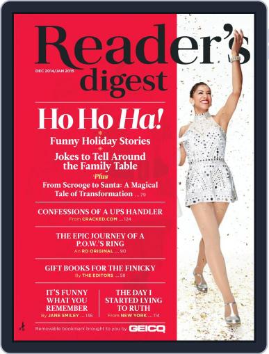 Reader's Digest December 1st, 2014 Digital Back Issue Cover