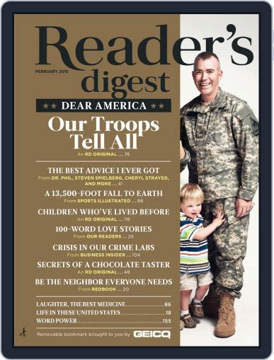 Reader's Digest February 1st, 2015 Digital Back Issue Cover