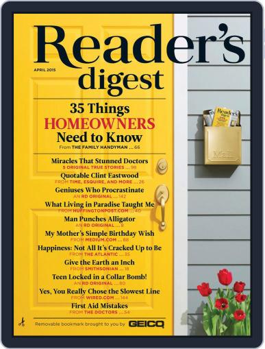 Reader's Digest April 1st, 2015 Digital Back Issue Cover