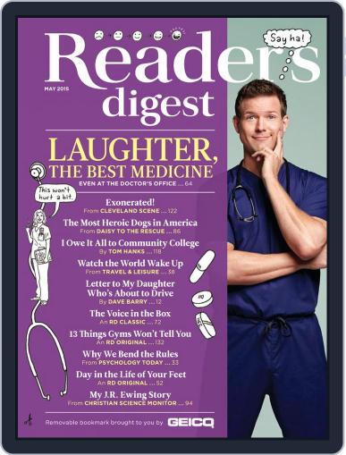Reader's Digest May 1st, 2015 Digital Back Issue Cover
