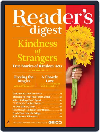 Reader's Digest October 1st, 2015 Digital Back Issue Cover