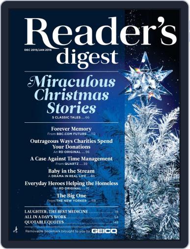 Reader's Digest December 1st, 2015 Digital Back Issue Cover