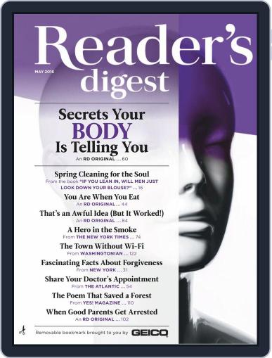 Reader's Digest May 1st, 2016 Digital Back Issue Cover