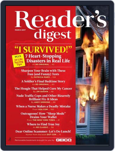Reader's Digest March 1st, 2017 Digital Back Issue Cover