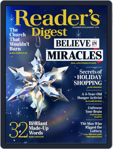 Reader's Digest December 1st, 2018 Digital Back Issue Cover