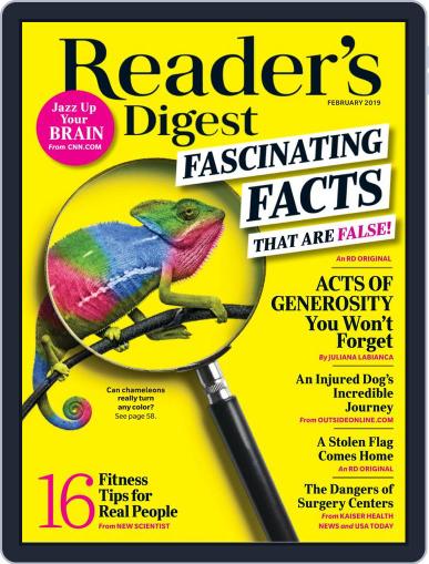 Reader's Digest February 1st, 2019 Digital Back Issue Cover