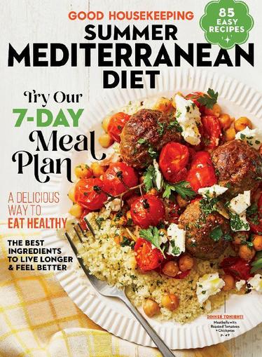 Good Housekeeping Summer Mediterranean Diet May 16th, 2023 Digital Back Issue Cover