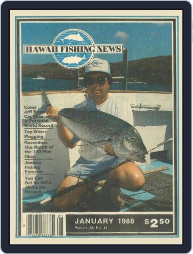 Hawaii Fishing News January 1st, 1988 Digital Back Issue Cover