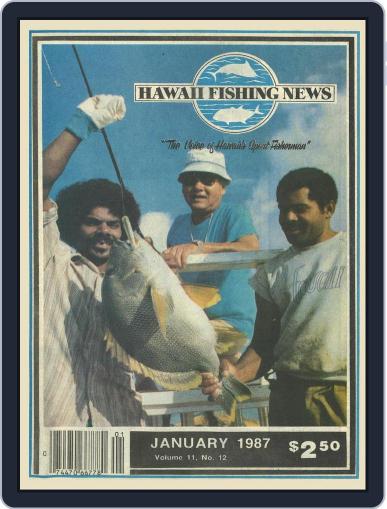 Hawaii Fishing News January 1st, 1987 Digital Back Issue Cover