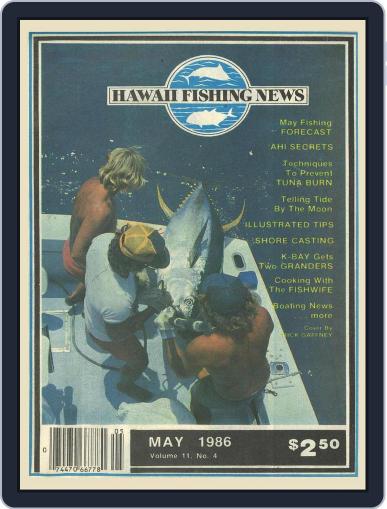 Hawaii Fishing News May 1st, 1986 Digital Back Issue Cover