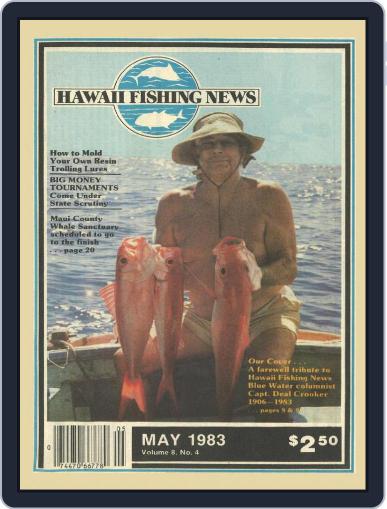 Hawaii Fishing News May 1st, 1983 Digital Back Issue Cover