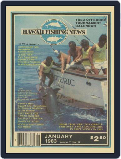 Hawaii Fishing News January 1st, 1983 Digital Back Issue Cover