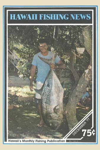 Hawaii Fishing News December 1st, 1977 Digital Back Issue Cover