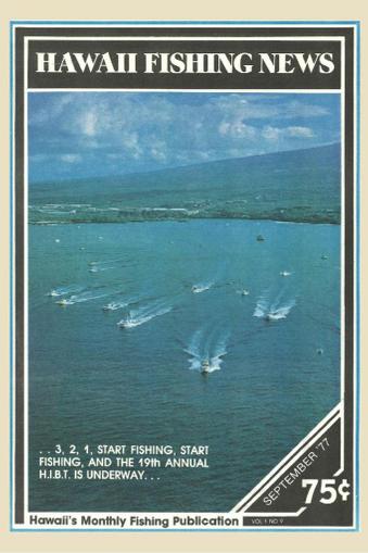 Hawaii Fishing News September 1st, 1977 Digital Back Issue Cover