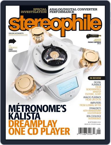 Stereophile September 1st, 2018 Digital Back Issue Cover