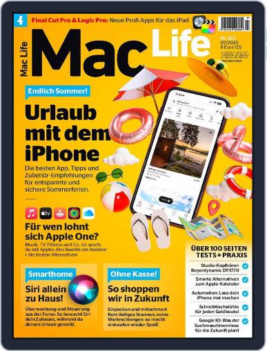MacLife Germany July 1st, 2023 Digital Back Issue Cover