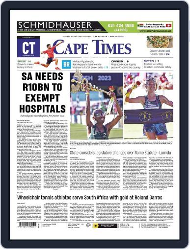 Cape Times June 12th, 2023 Digital Back Issue Cover
