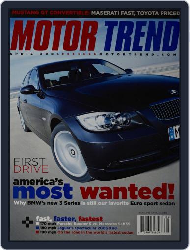 MotorTrend April 1st, 2005 Digital Back Issue Cover